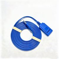 Câble de retour à électrode banane mâle de type lanterne de 4 mm pour connexion de plaque négative de couteau électrochirurgical médical haute fréquence