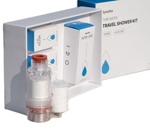 Synotex ตัวกรองน้ำแบบแมนนวลชุดฝักบัวพร้อมเดินทางและประหยัดน้ำสำหรับการตั้งแคมป์กลางแจ้ง - Product Image 1