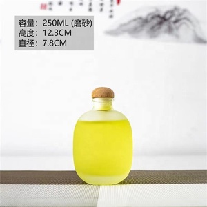 250Ml 375Ml 500Ml Tùy Chỉnh Rõ Ràng Frost Chai Thủy Tinh Rỗng Chai Rượu Với Nút Chai Cap - Product Image 4