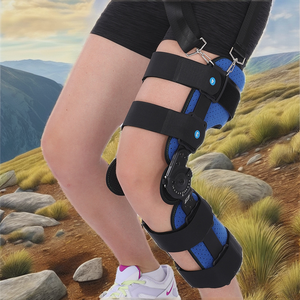 Menteşeli ROM ayarlanabilir profesyonel koruma diz sabitleyici <span class=keywords><strong>Brace</strong></span> post-op destek sabit atel Ligament menteşe <span class=keywords><strong>Immobilizer</strong></span> - Product Image 4