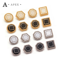 Bouton-pression APEX de luxe 12 mm en alliage de zinc avec logo métallique pour Thobe, Kandura, Dishdasha – Fabrication sur mesure OEM/ODM
