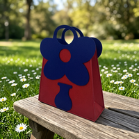 Sac fourre-tout en feutre personnalisé avec logo, poignée fleurie, idéal pour mariage, fête nuptiale, cadeau, fourre-tout en feutre – Fournisseur direct usine