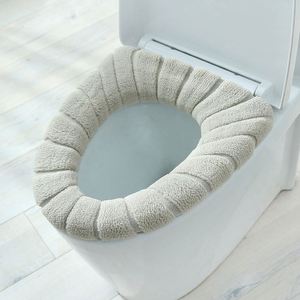 Cubierta Universal Desechable Adhesiva para Asiento de Inodoro, Ecológica, de Algodón, Blanca, Cálida para Invierno, Suave, en Forma de O, Cojín para Baño - Product Image 6
