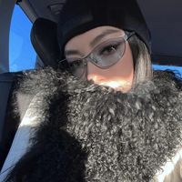 QUEJOEY Neue, schicke, amerikanische Retro-Sonnenbrille im Street-Style für Damen mit UV400-Schutz. Stilvolle Sonnenbrille