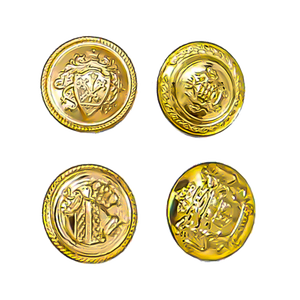 Uniforms Gold <strong>Button</strong> Fancy Embossed Design <strong>Metal</strong> Sewing Garment Accessory Gold Shank Brass Shirt <strong>Button</strong> - Product Image 2