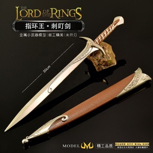 <span class=keywords><strong>Réplique</strong></span> de l'épée Sting de Frodo du <span class=keywords><strong>Seigneur</strong></span> <span class=keywords><strong>des</strong></span> <span class=keywords><strong>Anneaux</strong></span>, 30 cm, en alliage de zinc, avec fourreau, décoration de bureau de collection, modèle d'arme fantastique - Product Image 2