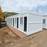 Casa Contenedor Modular Prefabricada Portátil de 20 pies, Edificio de Acero Plegable para Apartamento, Oficina, Sala de Estar