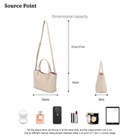 Sac fourre-tout de loisirs élégant pour femmes en cuir véritable Durable Simple Weekender Casual Life Sacs à main