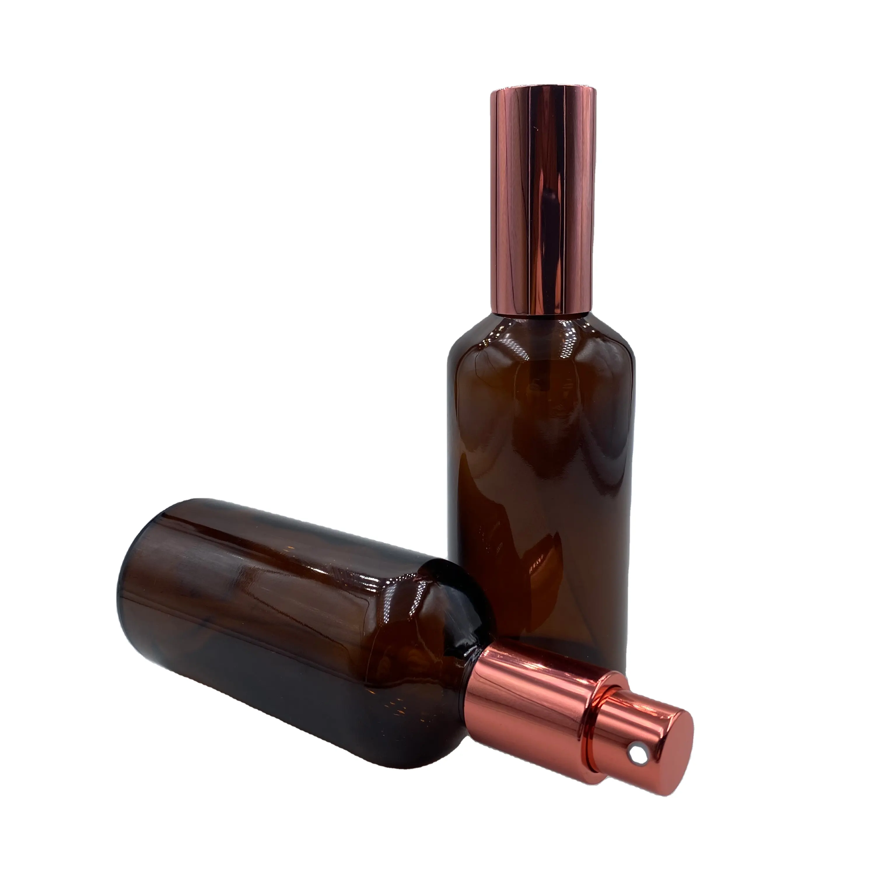 Packaging cosmetico cast bottiglia spruzzatore di vetro 100ml con tappo