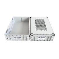 Caisse en plastique PP HDPE empilable et épaissie 600x400x148mm, conteneurs de stockage verticaux