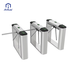 Système de contrôle d'accès de portail tourniquet intelligent Ankuai AKT303 RFID, tourniquet trépied extérieur pour métro, bureau - Product Image 1
