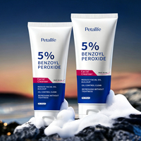 Limpiador Facial Espumoso con 5% de Peróxido de Benzoilo y Ácido Salicílico para el Acné, Control Suave de la Grasa, Limpieza Profunda de Poros para Piel Grasa y Propensa al Acné