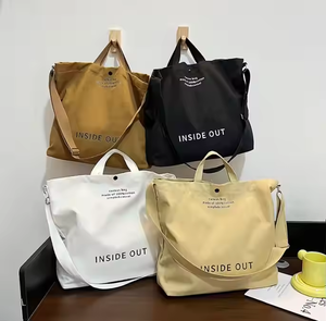 Grand sac fourre-tout en toile de coton naturel de grande taille pour femmes avec logo personnalisé pour les fêtes et les achats de cadeaux - Product Image 6