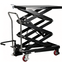 Table élévatrice à ciseaux électro-hydraulique homologuée CE, capacité 500 kg - 1000 kg, plateforme en acier, chariot de manutention, hauteur maximale 2000 mm, vitesse 4-6 m/min