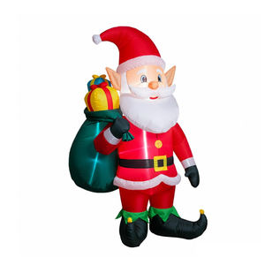 Festivo Navidad Santa Inflable Publicidad Globo Elegantes Decoraciones navideñas para la venta - Product Image 2