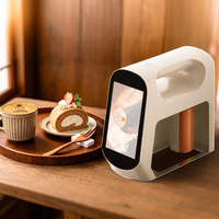 Untuk Printer Makanan Portabel 4-Warna Layar Sentuh Penuh 300DPI WiFi Tinta Edible Mesin Seni Latte Kue Macaron Biskuit untuk Kafe