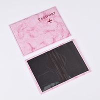Harga Pabrik FanRong Sampul Paspor Marmer Pastel Modern Dompet Perjalanan Kulit PU Lembut Buatan Tangan Portabel Sutra Promosi