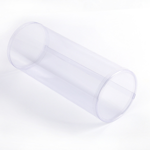 Clear plastic cylinder tube packaging container with lid and wholesale clear plastic tennis ball tubes