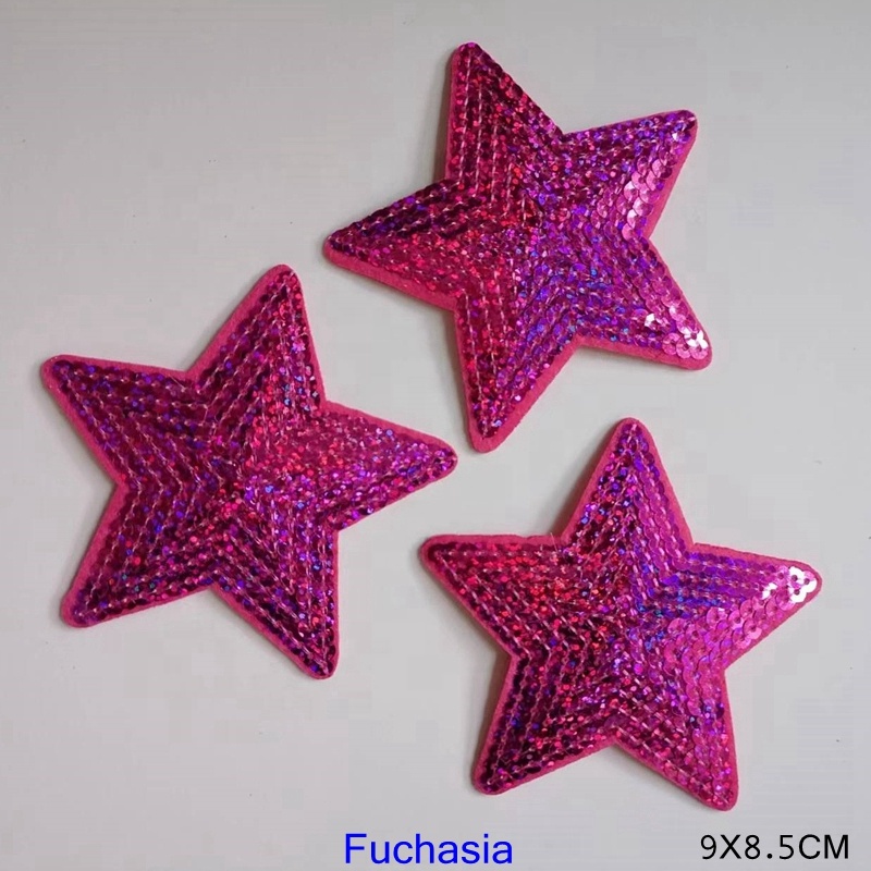 Star Sequined Star Patches - Glitter Patches for Clothes