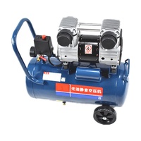 Compresseur d'air à vis lubrifié refroidi par air 50L 1100W 1,5 CV 2 pôles haute vitesse silencieux portable pour usage médical, dentaire et laboratoire – Garantie 1 an