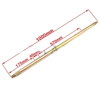 Essieu Arrière 1000mm 850mm Avec Pignon 428# 37 Dents Disque de Frein 160mm Roulement UCP205 Pour Kart Électrique UTV ATV Quad Buggy DIY
