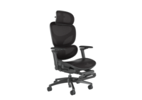 Chaise de bureau ergonomique en maille avec repose-pieds et accoudoirs 5D, dossier haut inclinable, vente en gros d'usine, prise en charge OEM/ODM