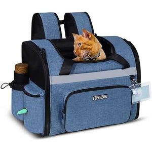 Mochila de Viaje para Perros de Muestra Gratuita, Bolsas de Viaje para Perros Aprobadas por Aerolíneas, Suministros para Bolsas de Pañales para Cachorros, Campamento para Mascotas - Product Image 1