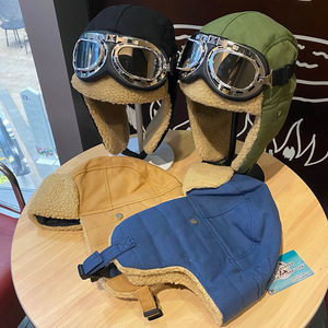 Chất Lượng Cao Người Đàn Ông Của Phụ Nữ Của Mùa Đông Phi Công Hat Dày Ấm Đi Xe Đạp Cap Tai Bảo Vệ Không Thấm Nước Cho Gió Lạnh Kính - Product Image 4