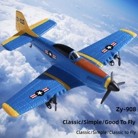Nouveau modèle d'avion de chasse Mustang P-51 d'Amérique du Nord en mousse à aile fixe électrique pour le dropshipping transfrontalier ZY-908