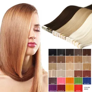Factory Price Hair Vendors Natural Brown European Hair Extensions 100 Remy Tape In Hair Extension Human