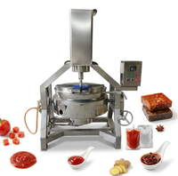 Marmite de Cuisson Industrielle à Prix d'Usine, Mélangeur à Vapeur, Gaz, Électrique, Inclinable, pour Confiture, Sauce, Soupe, Sucre, Aliments, Marmite Planétaire
