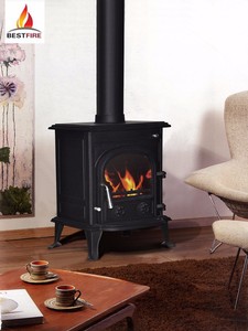 Stufa <span class=keywords><strong>a</strong></span> Pellet in Ghisa Certificata CE Europea, Design Moderno, Ecologica, Durevole, Autoportante, Garanzia 5 Anni, per Cucina - Product Image 1