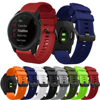 Bracelet de montre de remplacement en silicone de 22 mm pour Garmin Forerunner 745/255/265/Venu 3/2