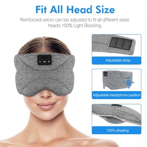 Idéal pour les voyages et le sommeil, masque pour les yeux avec écouteurs Bluetooth sans fil pour appels nocturnes en couple, masque pour les yeux 3D lavable avec casque intégré - Product Image 4