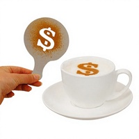 Pochoirs personnalisés pour la décoration du café, machine à imprimer sur le café, pochoirs en PET pour le café