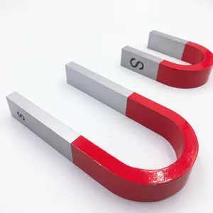 Alnico5赤と銀のU字型の小さなサプライヤー超強力永久磁石