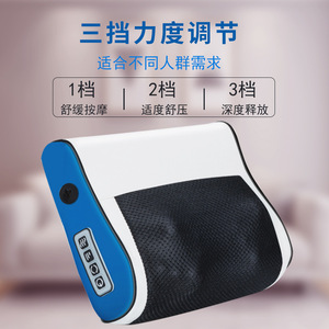 Oreiller de massage cervical Mingrentang, masseur électrique rechargeable pour le cou, les épaules et le dos avec télécommande - Product Image 3