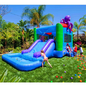 Hot Bán Xuất Khẩu Sang Panama Bạch Tuộc Theme <span class=keywords><strong>Inflatable</strong></span> Combo Lâu Đài Trượt Với Hồ Bơi Cho Trẻ Em Và Người Lớn Với Giá Tốt - Product Image 4