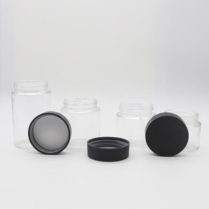 Bouteille en verre transparente de 1OZ, 2OZ, 3OZ, 4OZ, 5OZ avec bouchon CRC pour le stockage de 3,5g de fleurs, herbes et produits comestibles - Product Image 2