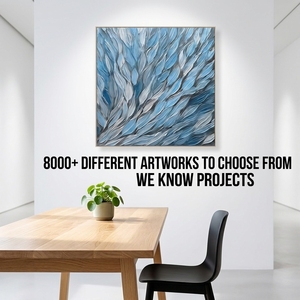Arte Astratta 3D Dipinta a Mano su Tela per Decorazione di Hotel <span class=keywords><strong>e</strong></span> Progetti di Ospitalità, Arte Murale di Lusso per Interni Commerciali - Product Image 3