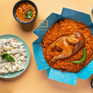 Nouvelle conception de boîte à riz en carton pour restaurant <span class=keywords><strong>halal</strong></span> Kabsa, pliable, hexagonale, en papier, pour l'emballage de poulet Mandi - Product Image 4
