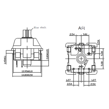 Zingear 3 or 5 Pin Pcb and Frame Mount 4Mm Nintendo Mechanical