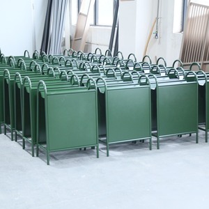Panneau publicitaire sur pied en acier inoxydable, thermolaqué, durable, pour extérieur, type A-frame - Product Image 1