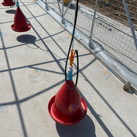Nouvelle cage de luxe pour volailles Cage extérieure pour animaux de compagnie Maisons de poulet Portable Promenade dans de grands poulaillers avec couvercle étanche