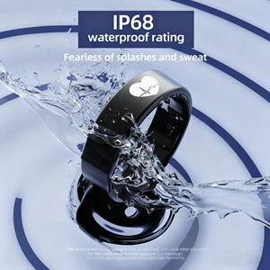 R30 ECGスマートリングヘルストラッカーIP68防水ステンレススチールモニター磁気充電心拍数睡眠アプリ制御5日間 - Product Image 6