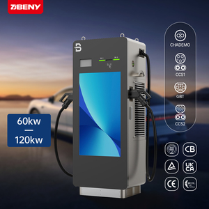 BENY pantalla de publicidad DC EV cargador 60KW 90KW 120KW CCS1 CCS2 Chademo GB/<span class=keywords><strong>T</strong></span> EV DC pila de carga vehículo eléctrico cargador de coche - Product Image 1