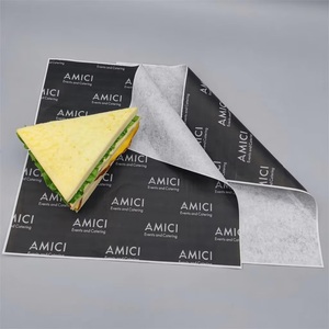 Papel de Hornear para Envolver Sándwiches de Grado Alimenticio Personalizado, Recubierto de PE, Antigrasa, con Logotipo Impreso - Product Image 2