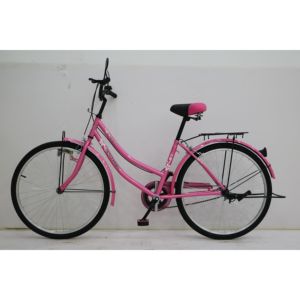 <span class=keywords><strong>Bicicleta</strong></span> Urbana para <span class=keywords><strong>Mujer</strong></span> con Diseño Elegante, Cuadro de Acero de 24/26 Pulgadas, Sistema de Frenos de Doble Caliper, <span class=keywords><strong>Bicicleta</strong></span> para Chicas en Colores Mixtos - Product Image 1