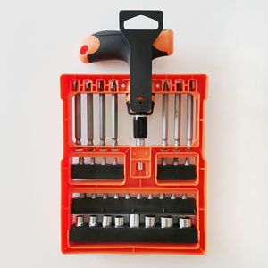 Jeu de tournevis à cliquet en forme de T Lixin, 34 pièces, en acier allié, métrique, pour usage domestique - Product Image 4