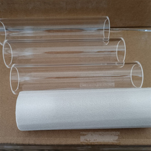 Tube en <span class=keywords><strong>verre</strong></span> borosilicate transparent haute température, tube en <span class=keywords><strong>verre</strong></span> de silice fondue rond transparent - Product Image 6
